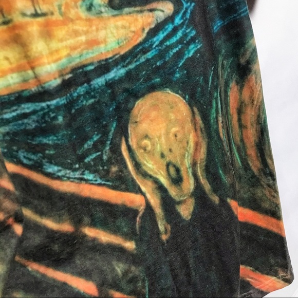 The Scream -Allover Print Mens Hoodie Yizzam- Edvard Munch 1895
